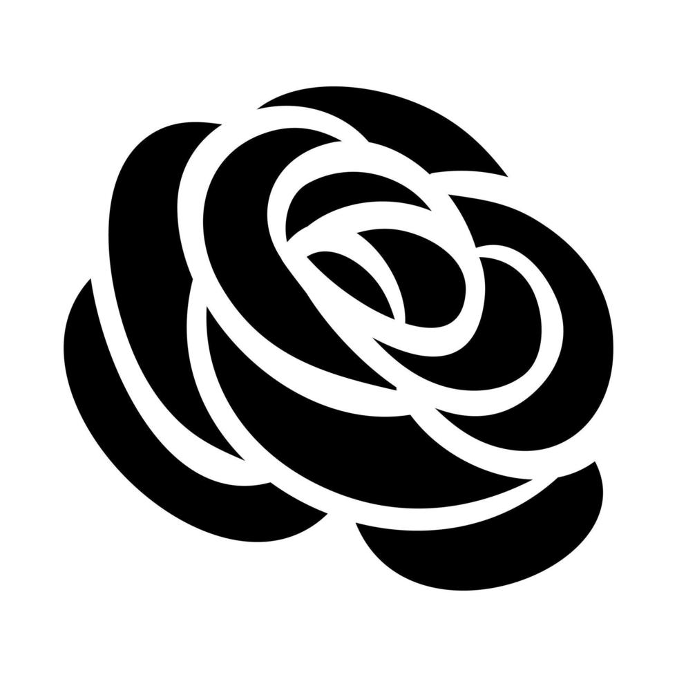 Rose icon vector. flower illustration sign. floret symbol. blossom logo. vector