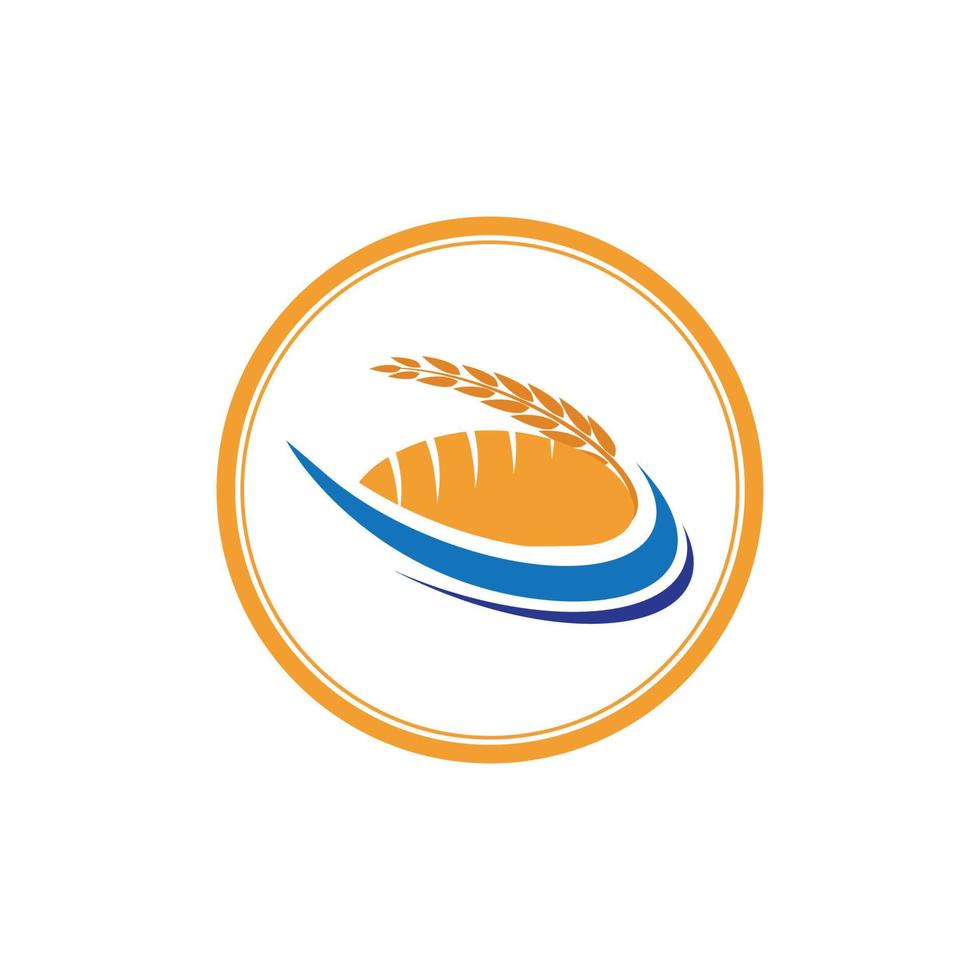 un pan logo imágenes ilustración diseño vector