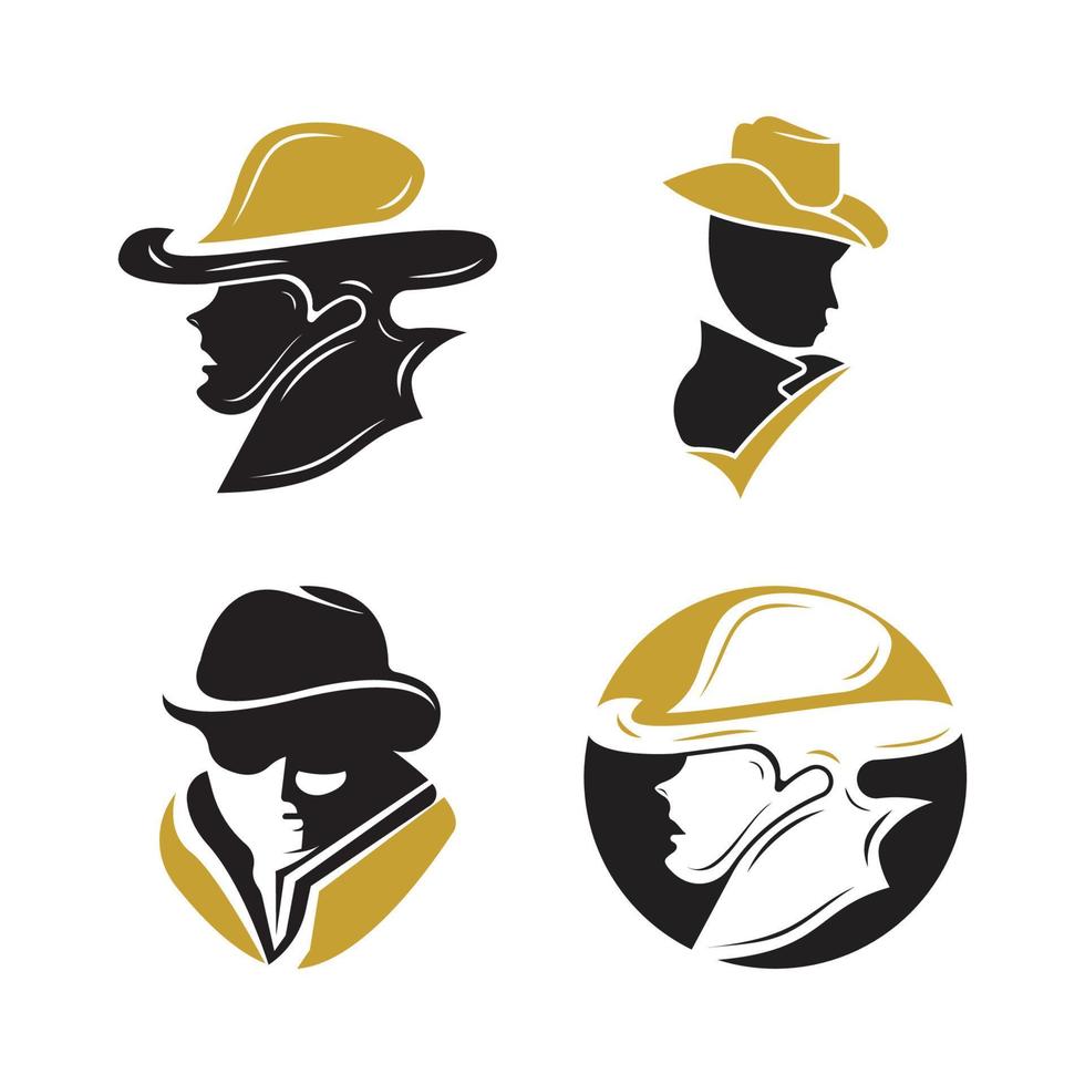 Gentleman icon vector fashion boutique and design symbol