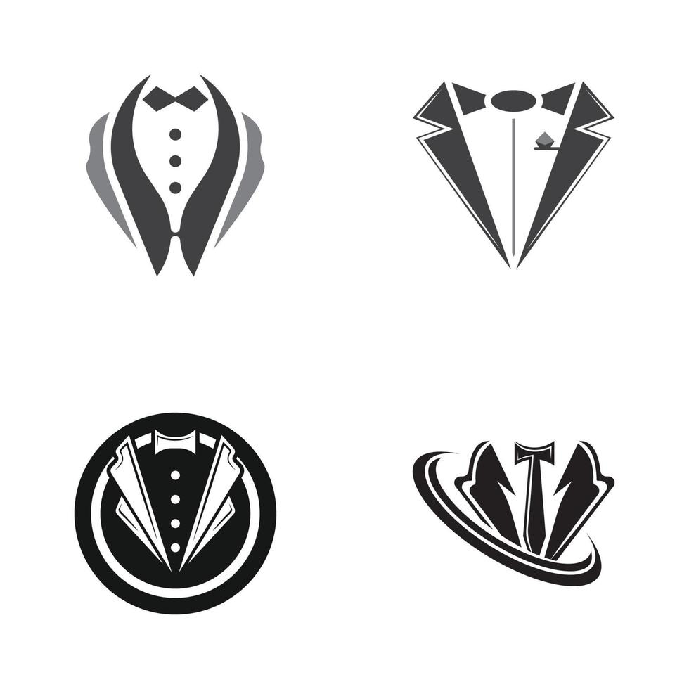 Classic tie icon and suit fashion men 22999935 Vector Art at Vecteezy