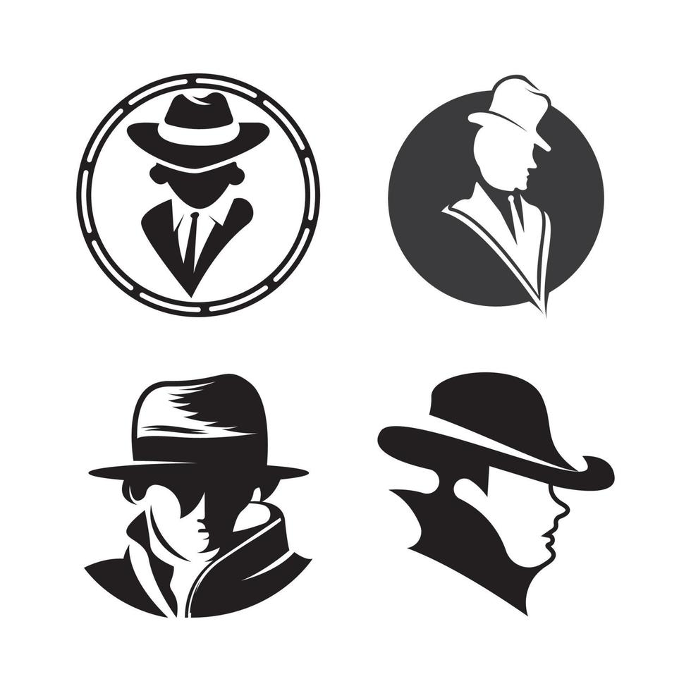 Gentleman icon vector fashion boutique and design symbol