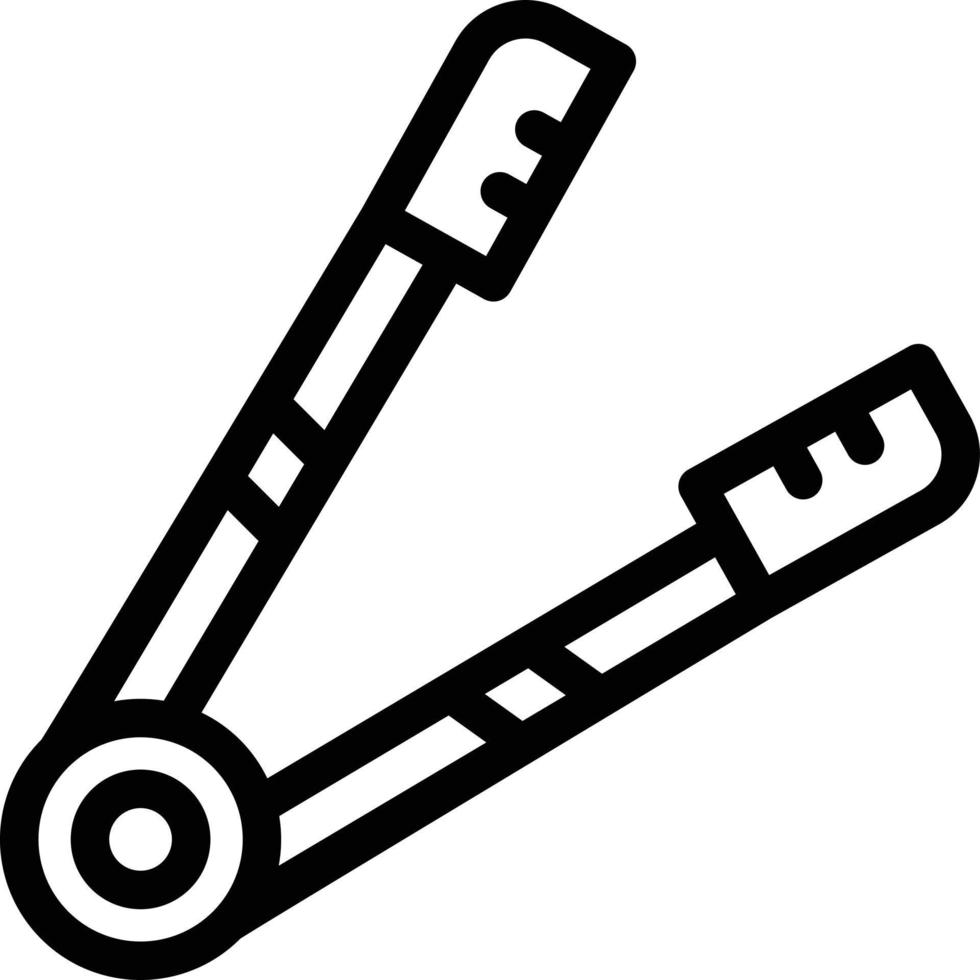 Tongs filled line vector  for download
