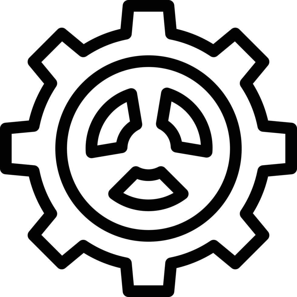 nuclear battery bulb gear icon for download vector