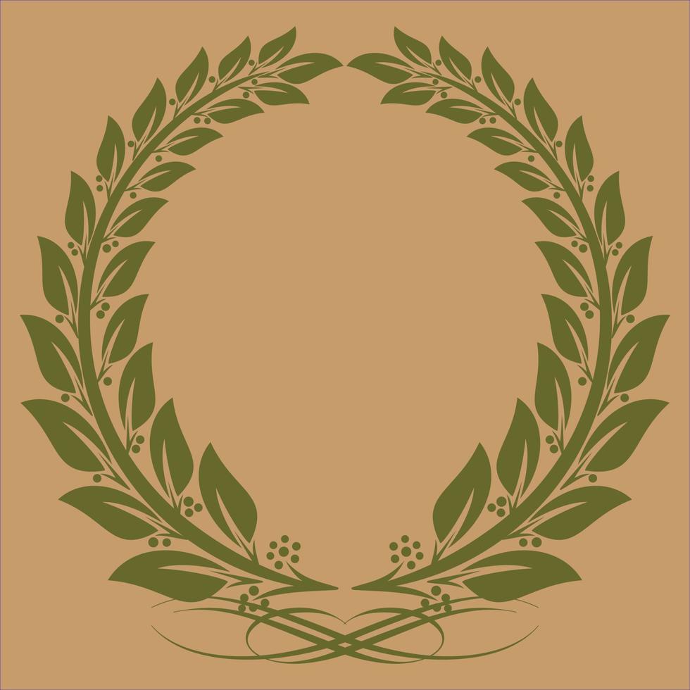 Laurel wreath icon, for racing and film championships and other needs.Vector illustration. vector