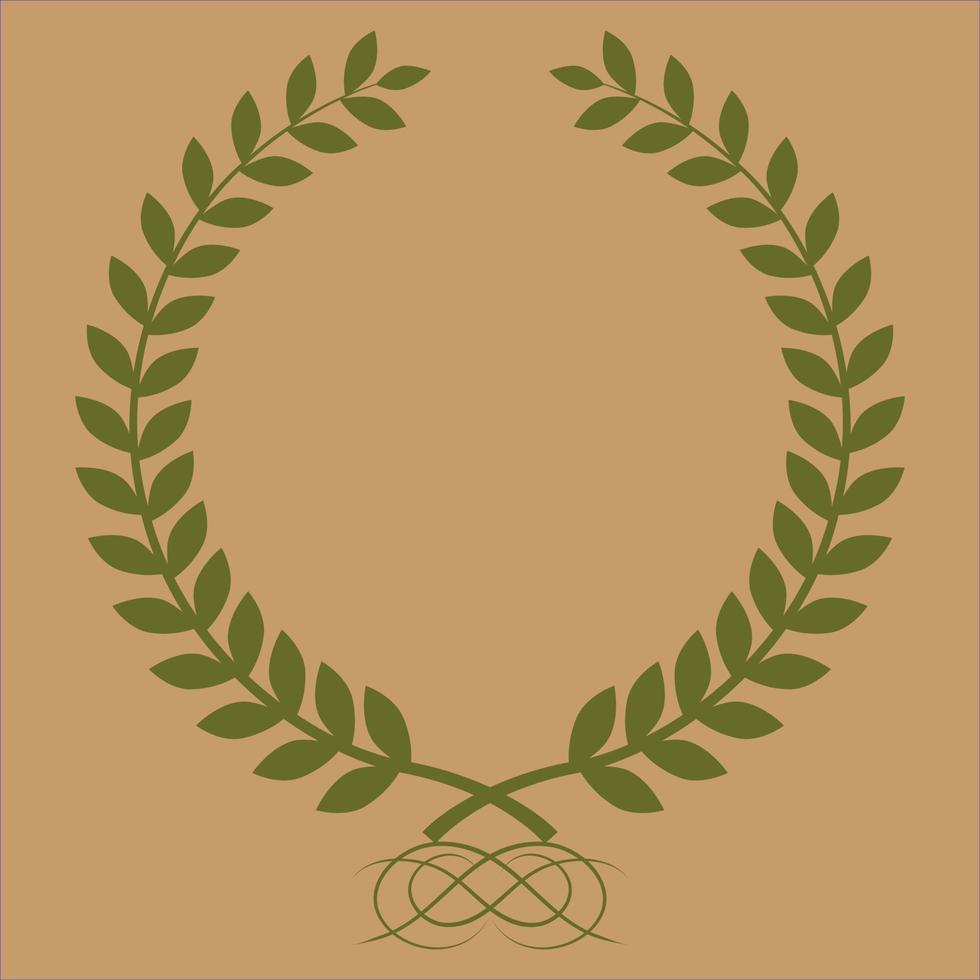 Laurel wreath icon, for various awards.Vector illustration. vector