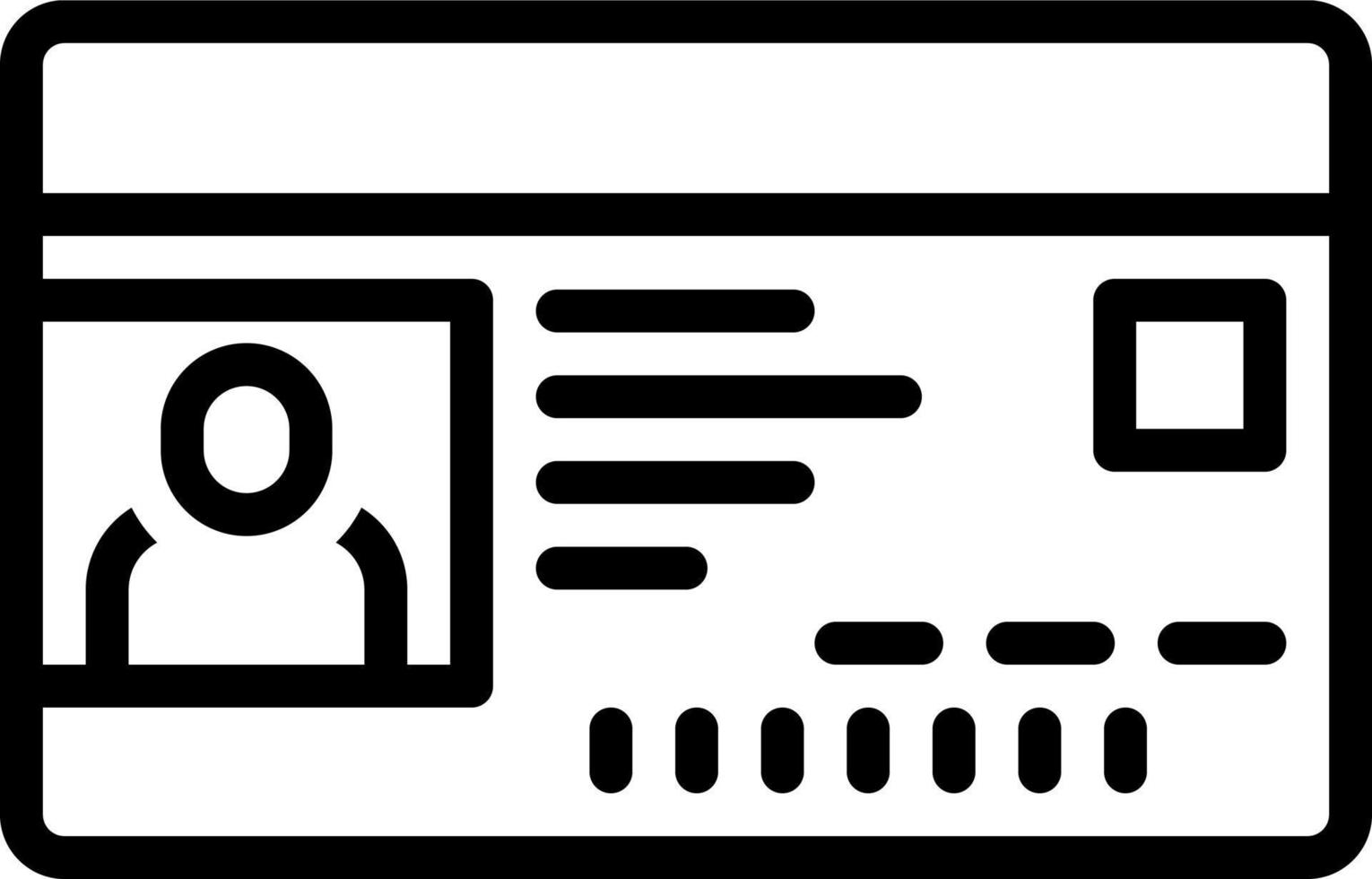 line icon for licensed vector