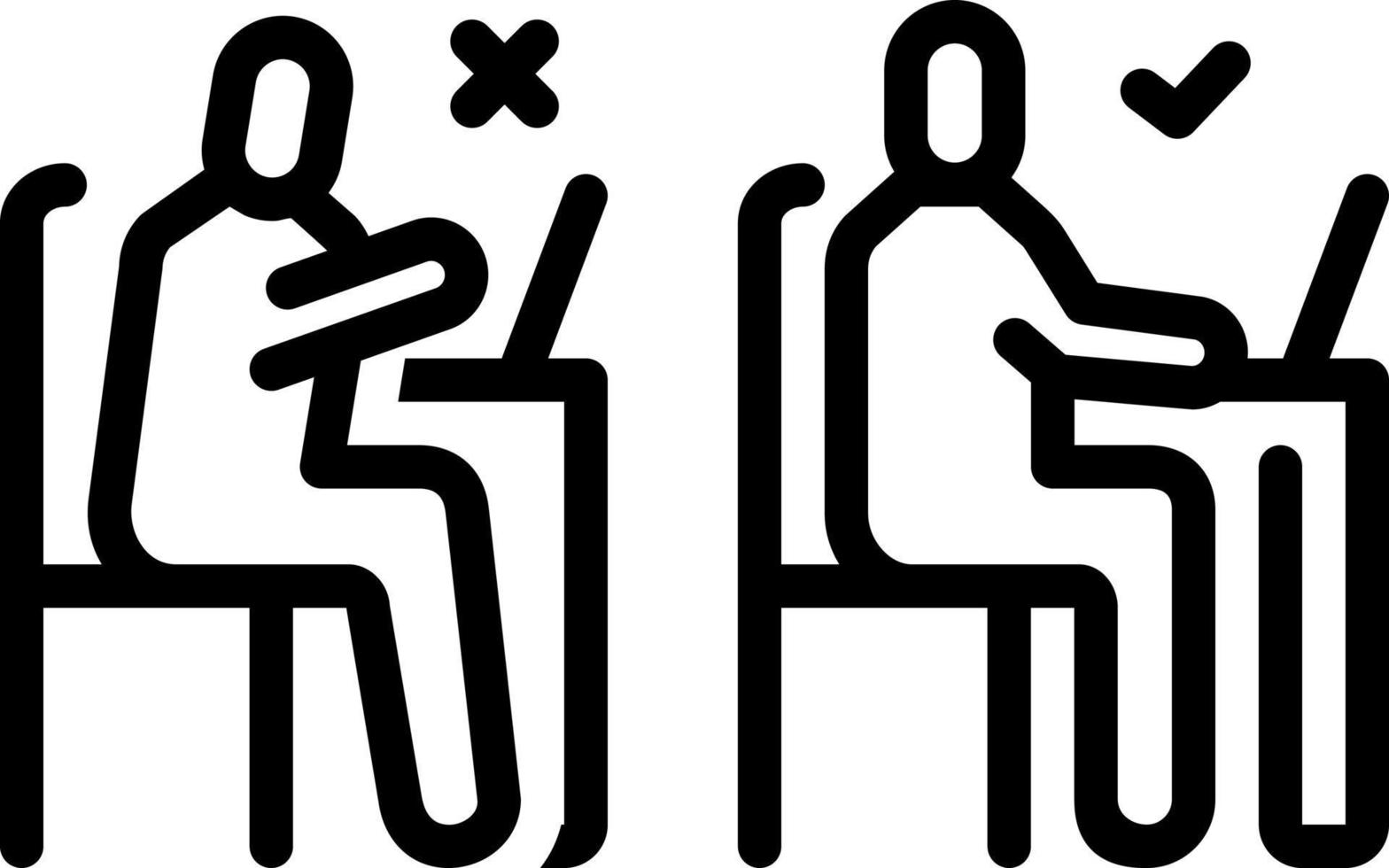 line icon for positions vector