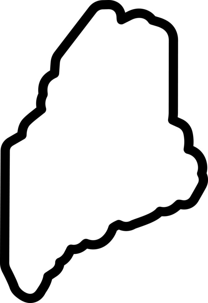 line icon for maine vector