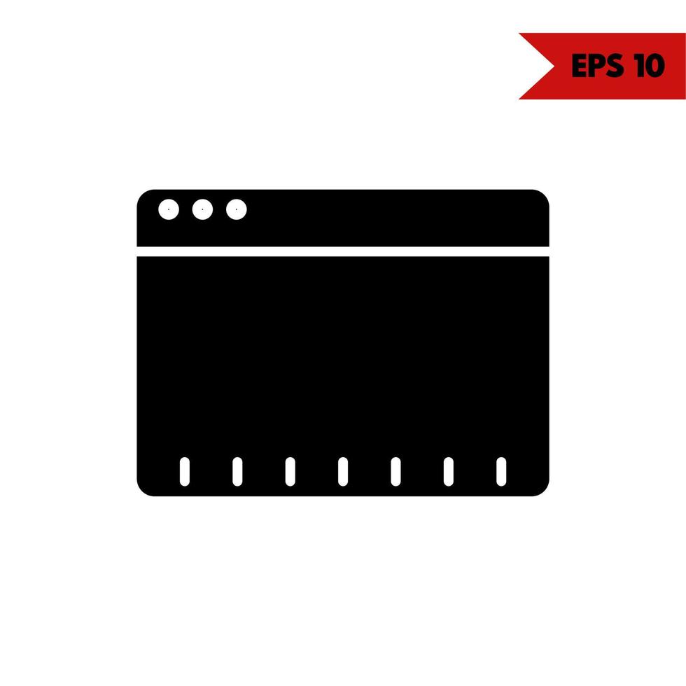 layout glyph icon vector