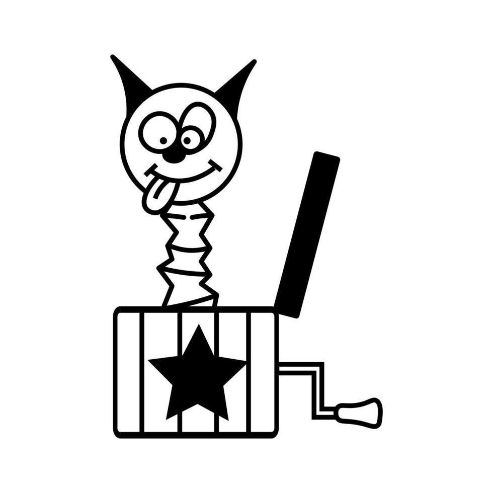 Vector coloring Jack in the box 23000881 Vector Art at Vecteezy