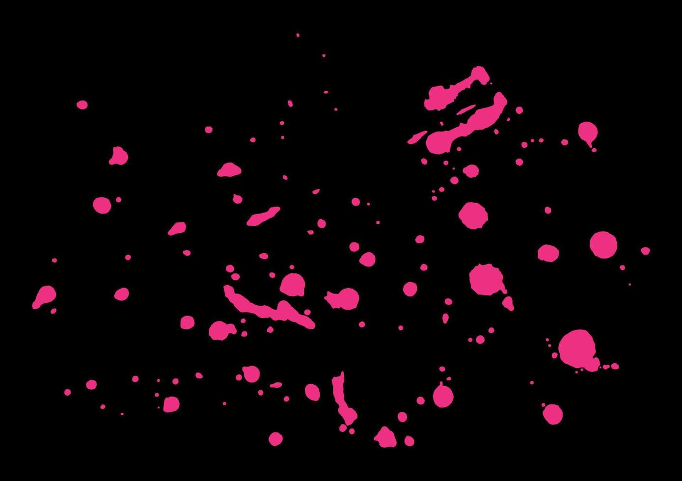 Abstract splashes of crimson color on a black background vector