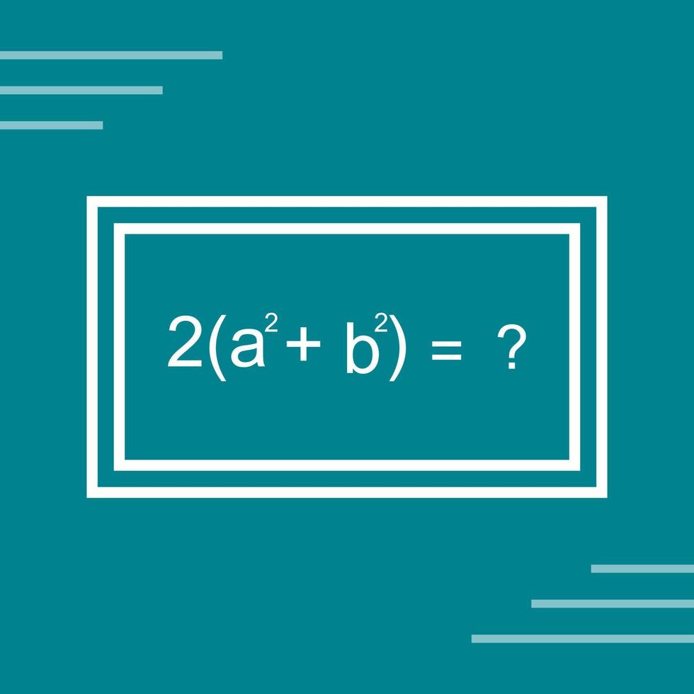 Solving Formula Vector Icon