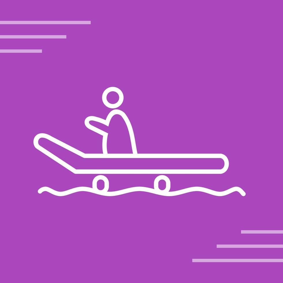 Riding Sled Vector Icon