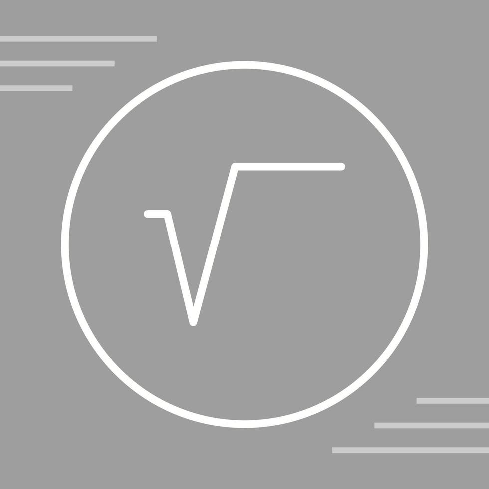 Square Root Symbol Vector Icon