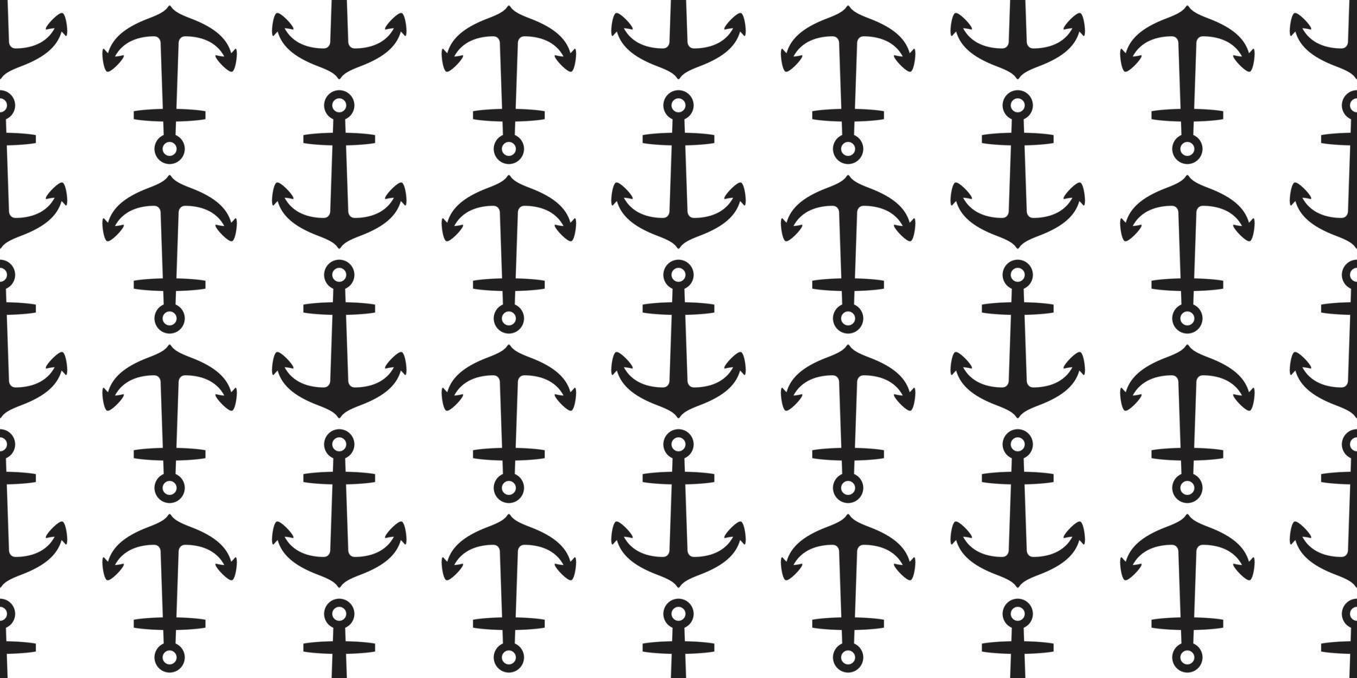 Anchor seamless pattern vector Nautical maritime sea ocean boat isolated background