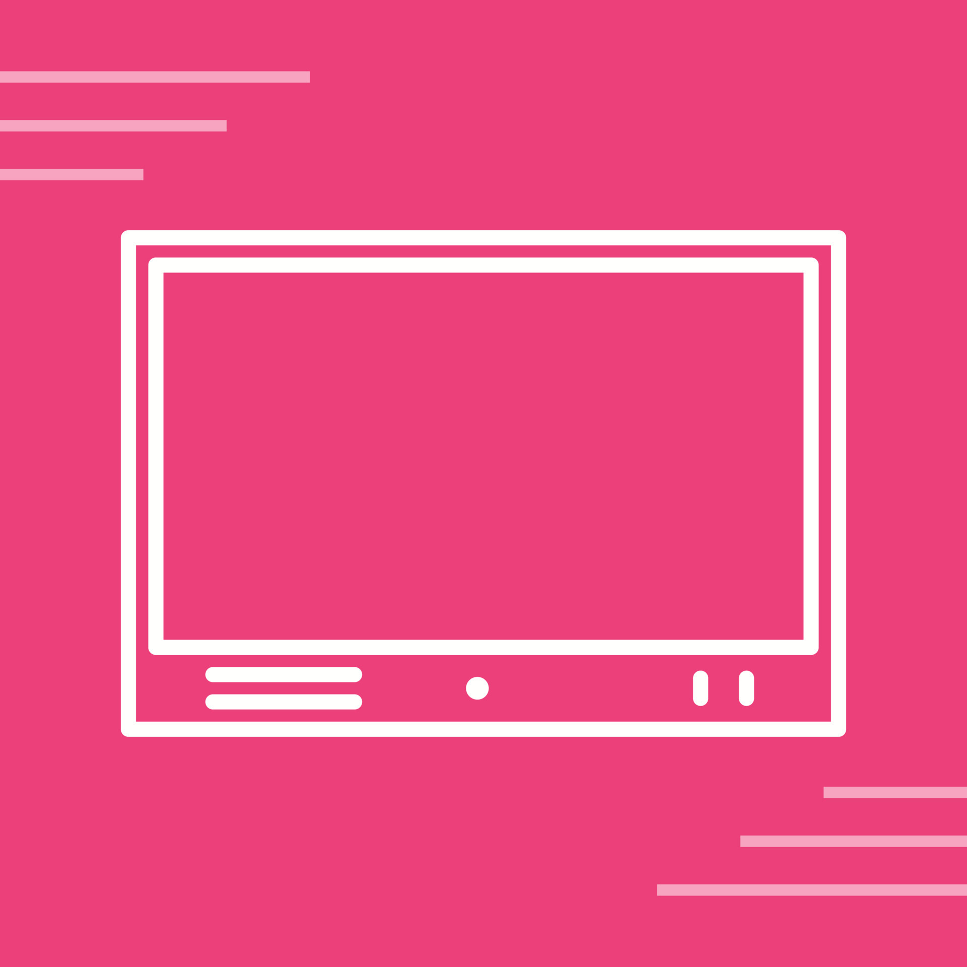 Television Set Vector Icon 23001386 Vector Art at Vecteezy