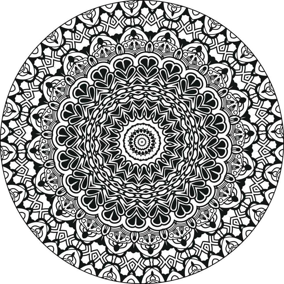 resumen mandala modelo. Arte en el pared. colorante libro cordón modelo el tatuaje. diseño para un fondo de pantalla pintar camisa y loseta pegatina diseño, decorativo circulo ornamento en étnico oriental estilo vector