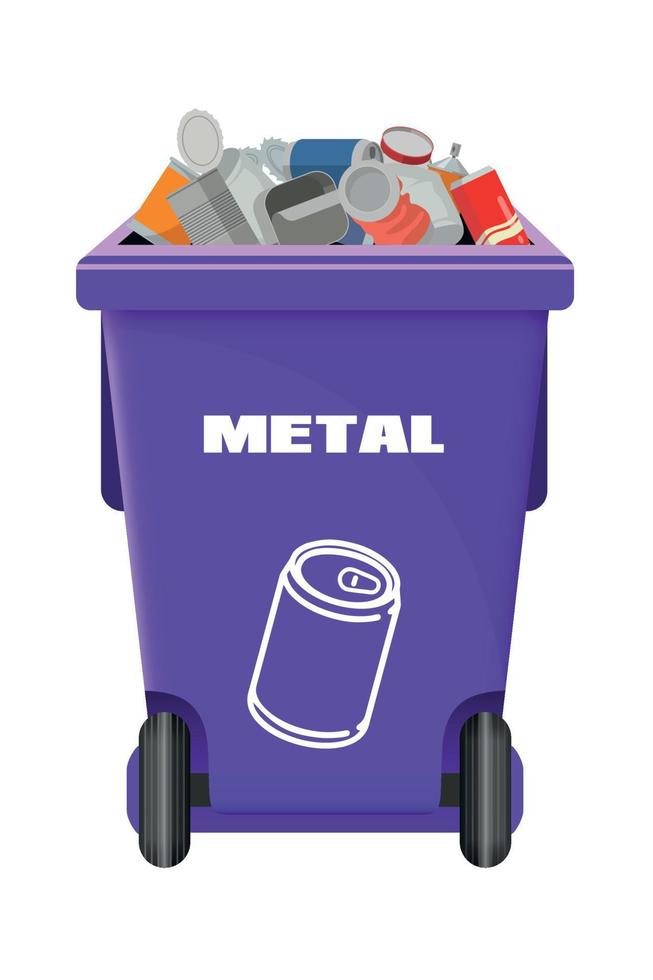 lilac vector dumpster for metal