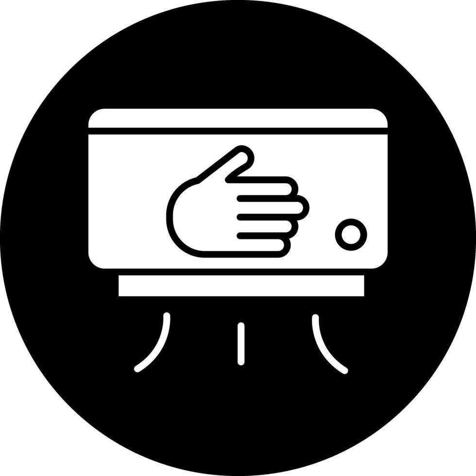 Hand Dryer Vector Icon Design