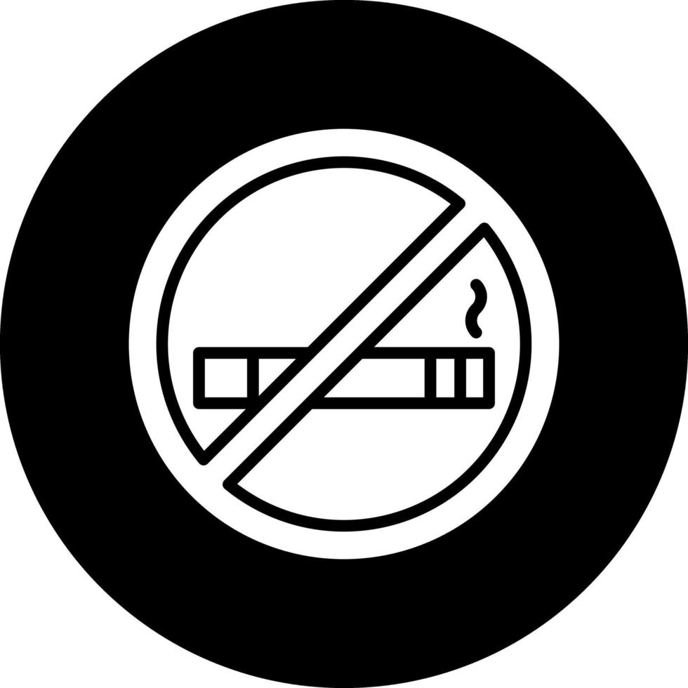 No Smoking Vector Icon Design