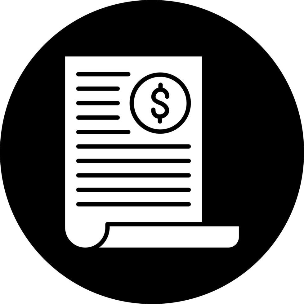 Invoice Vector Icon Design