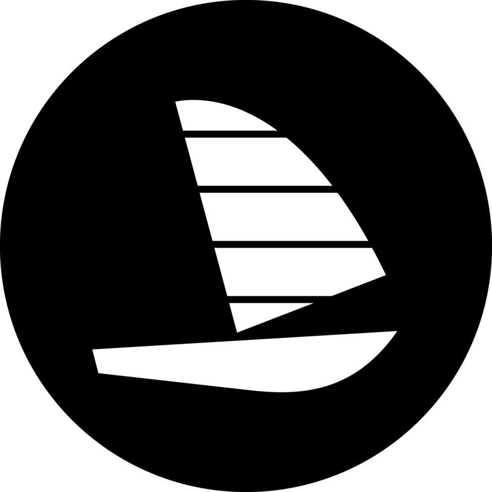 diseño de icono de vector de windsurf