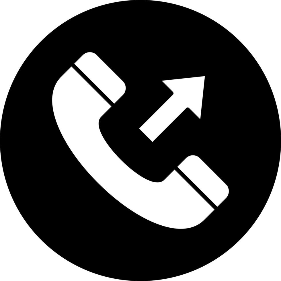 diseño de icono de vector de llamada saliente