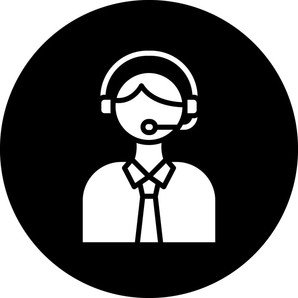 Telemarketer Vector Icon Design