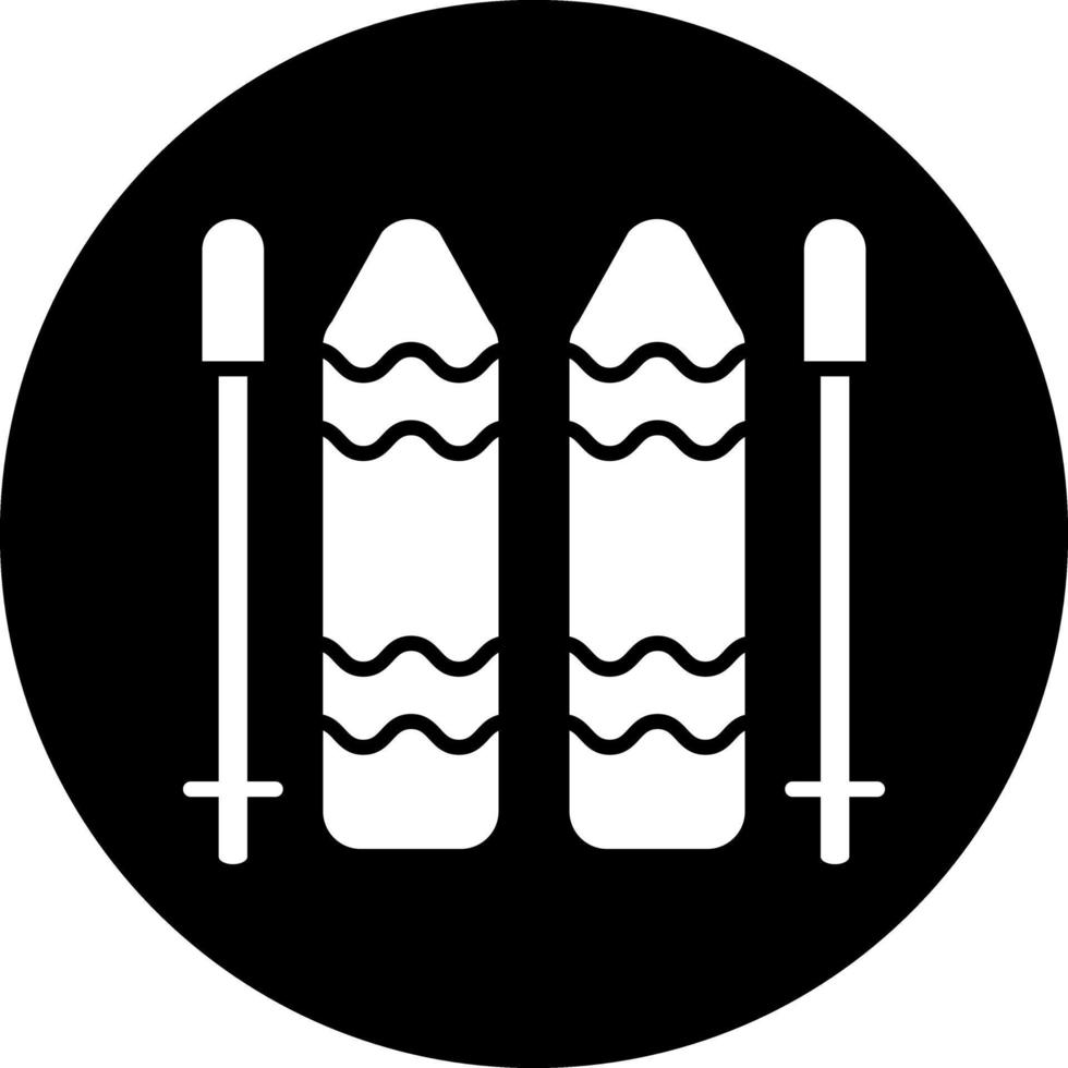 Ski Vector Icon Design