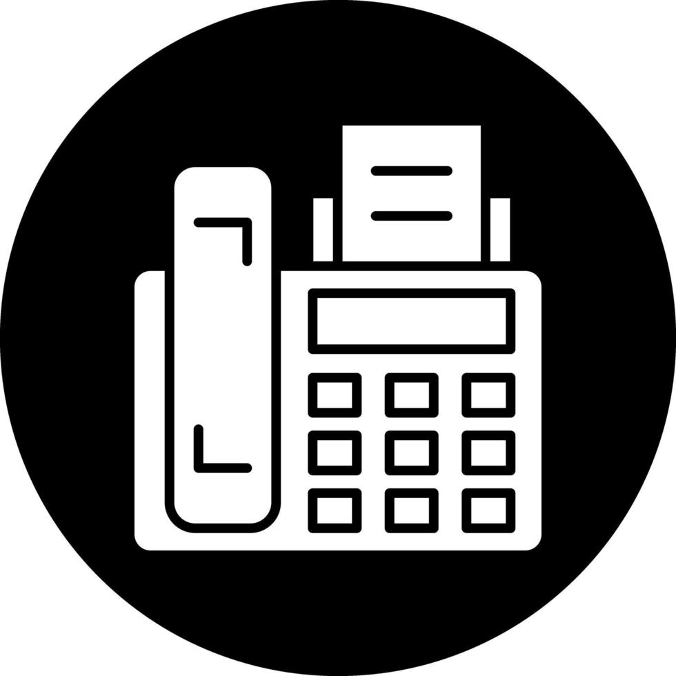 Fax Machine Vector Icon Design