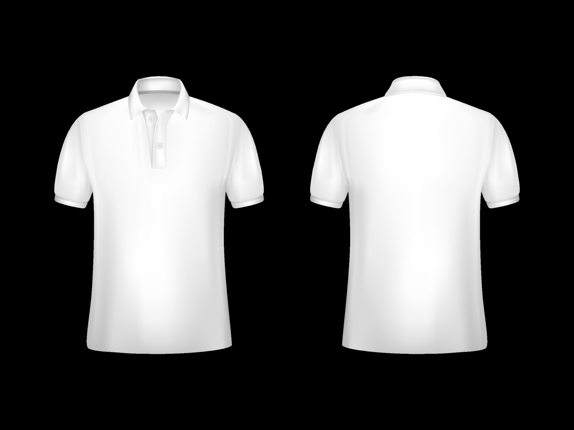 Realistic White Polo Shirt Mockup 23002266 Vector Art at Vecteezy