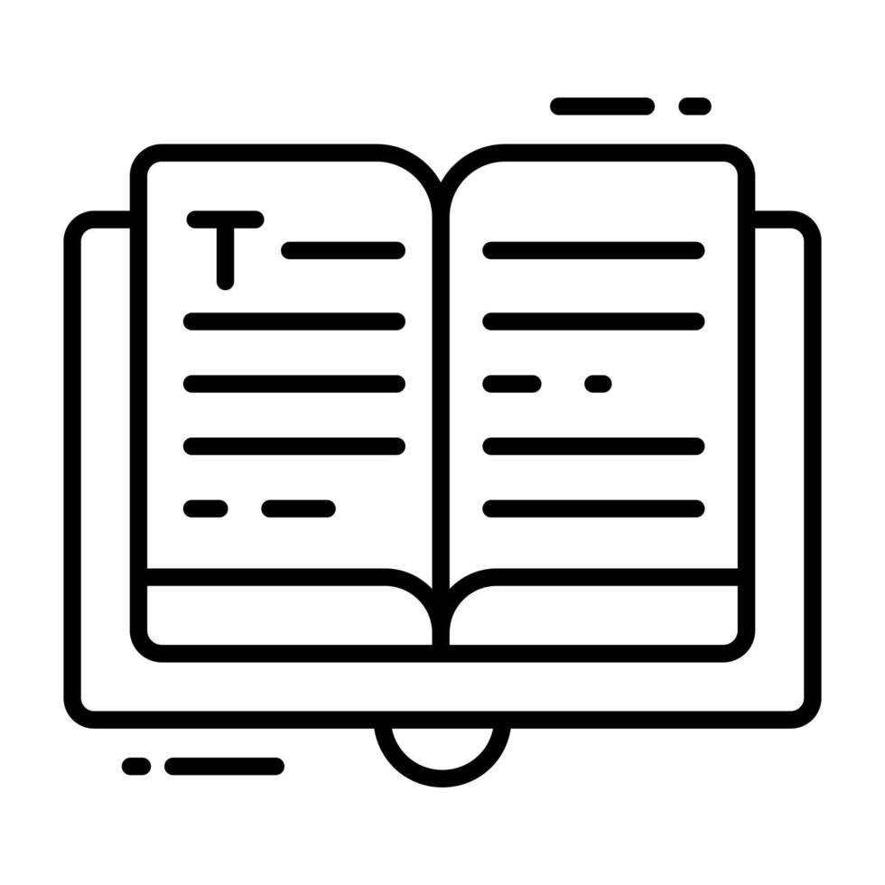 Vector design of open boon in modern style, editable icon