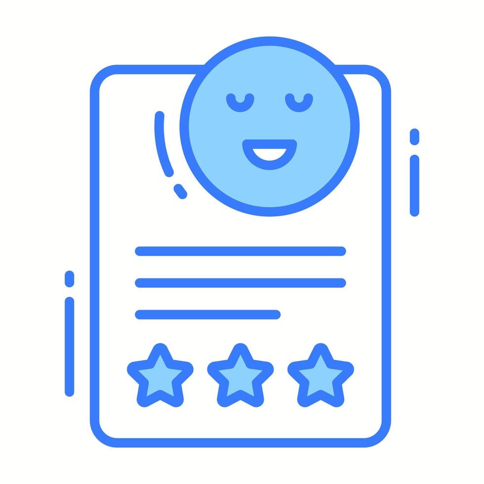 Customer review vector design in editable style, premium icon