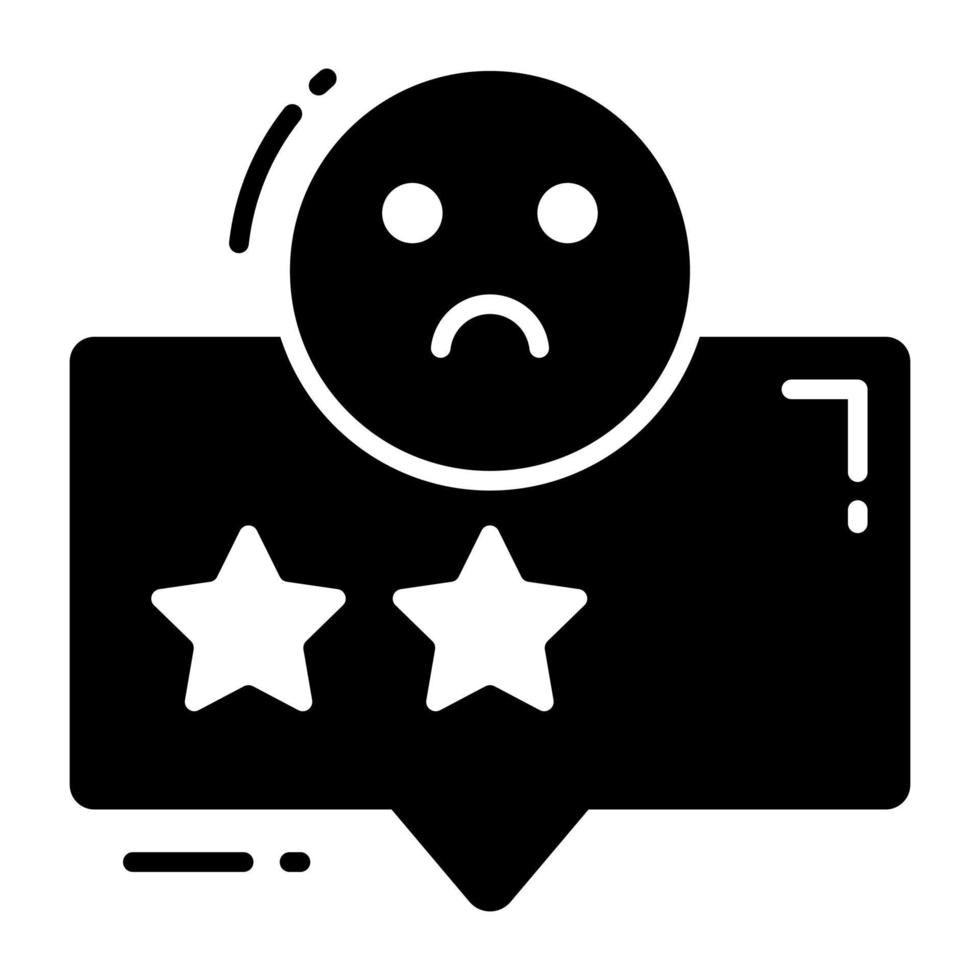 Bad review vector design isolated on white background