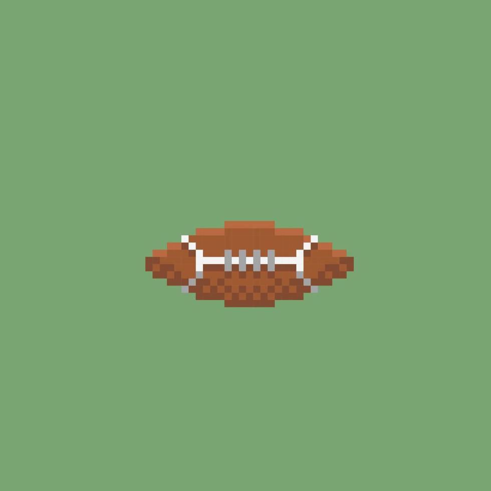 football in pixel art style vector