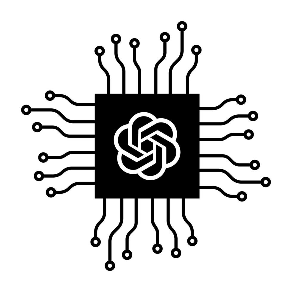 Minsk, Belarus - 03-27-2023. OpenAI and ChatGPT logo. artifical chatbot system. chat bot button for web, app and phone icon symbol. editorial vector illustration