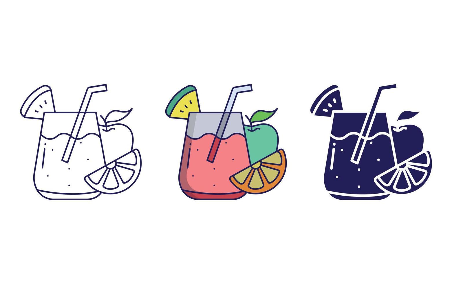 Fruit juice vector icon
