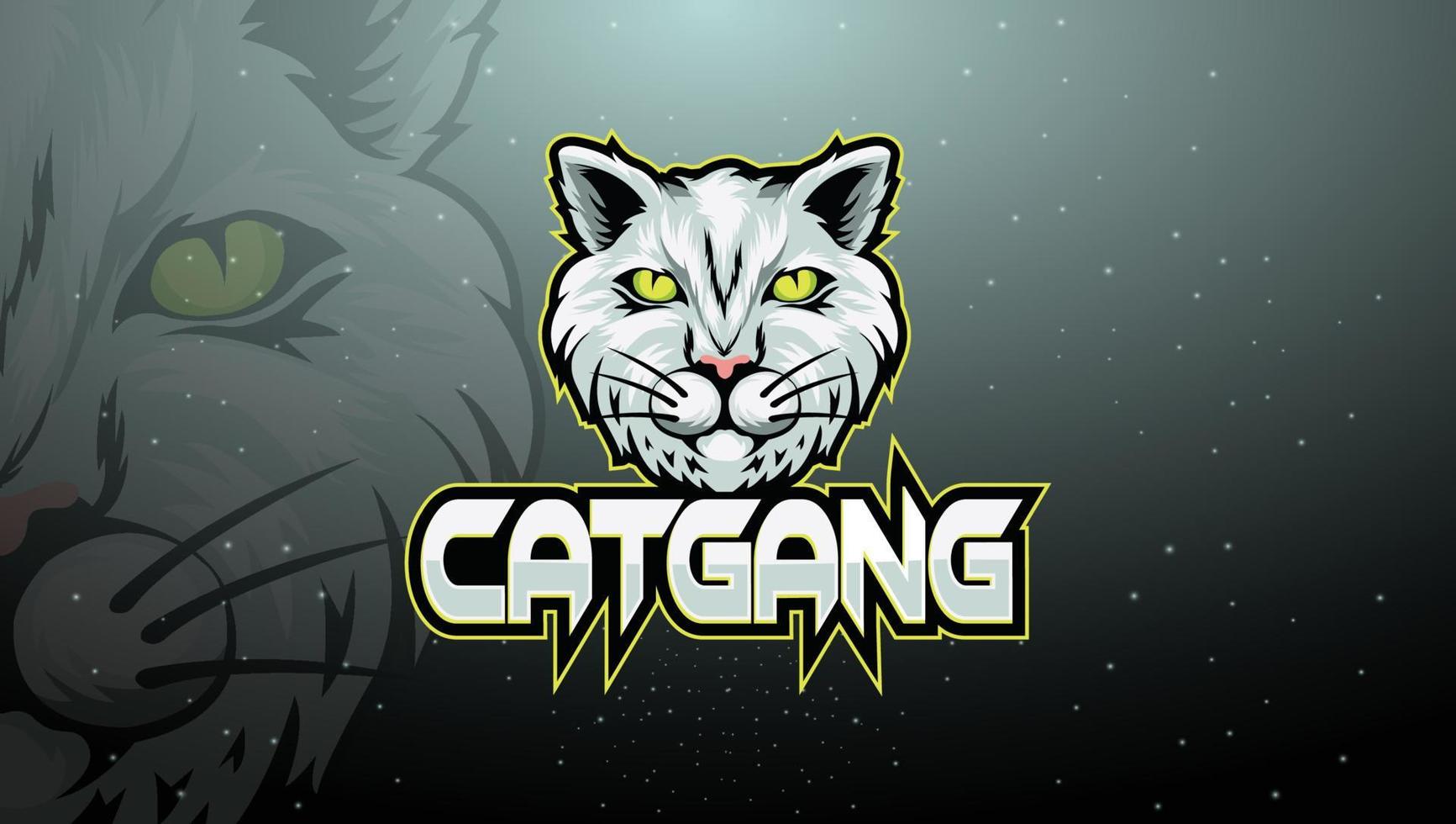 Wildcat Bobcat Mascot head vector illustration esport logo design