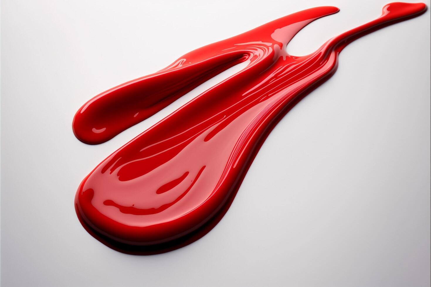 par de cucharas sentado en parte superior de un rojo líquido. generativo ai. foto