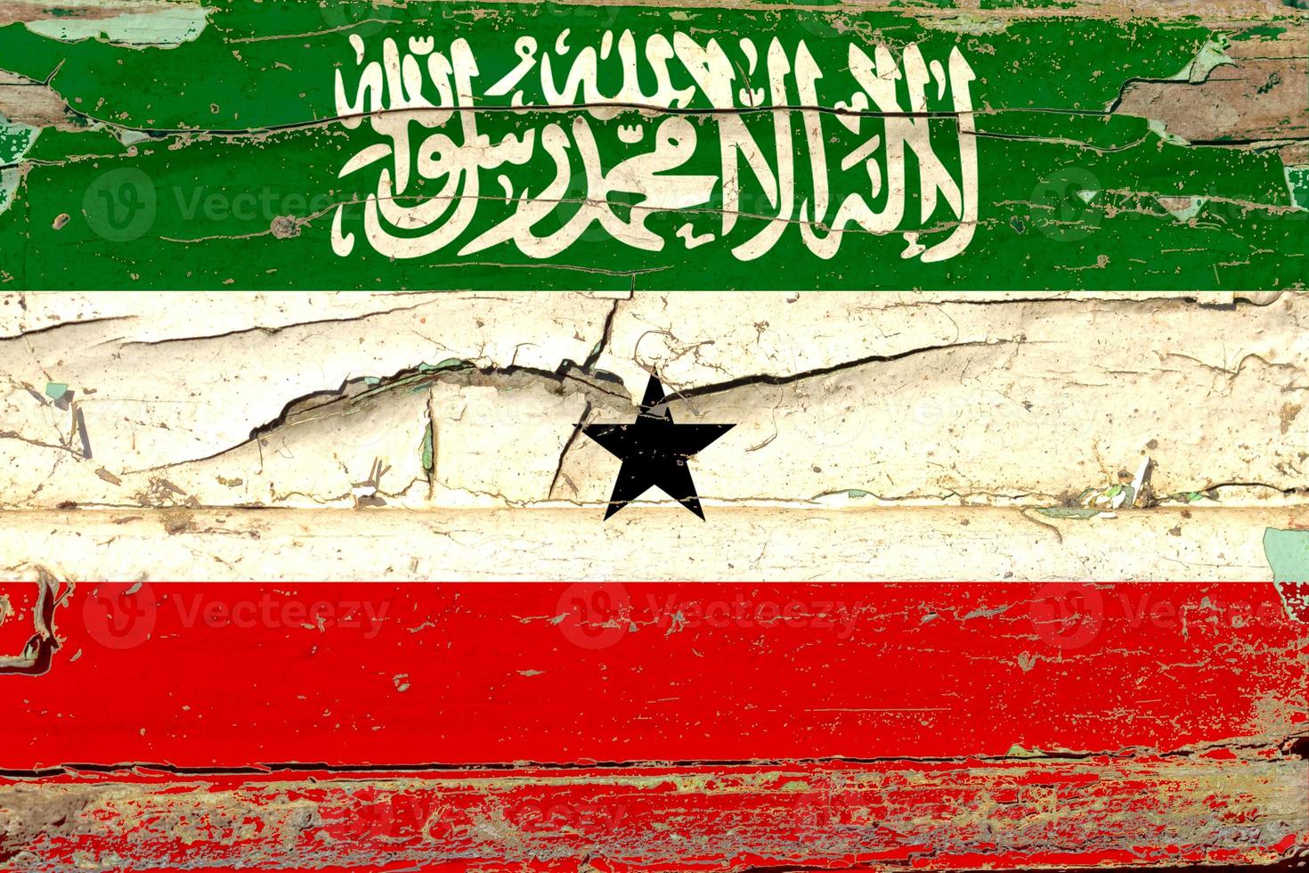 3D Flag of Somaliland on wood photo