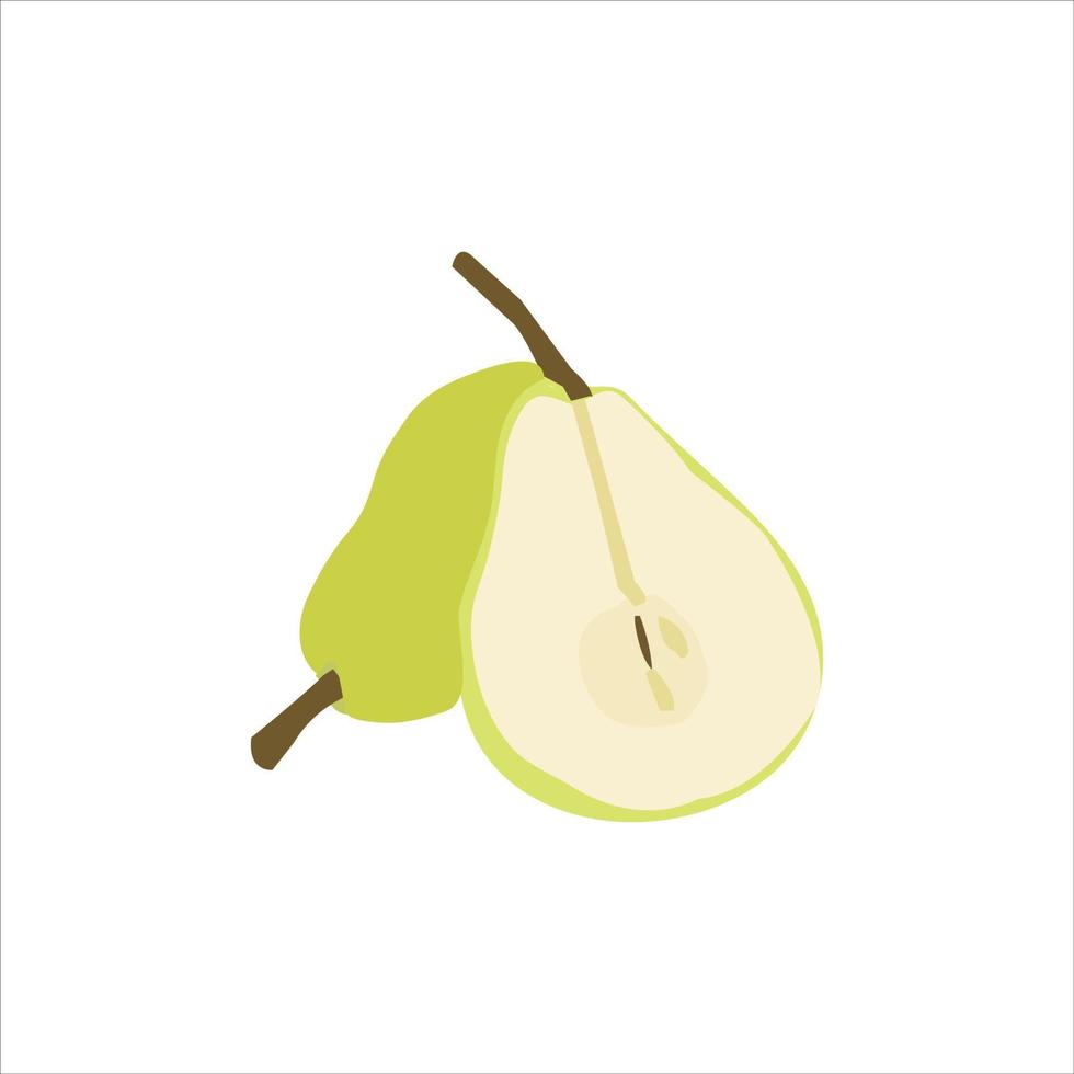 A nice pear fruit vector art work.