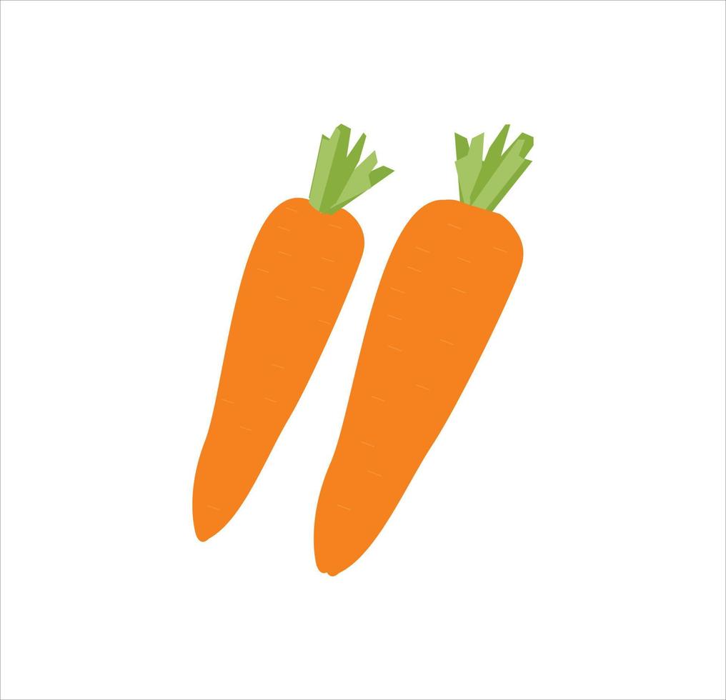 The beautiful carrots vector art work.