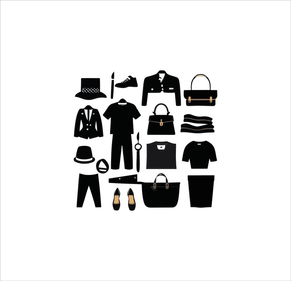 Clothing store shopping vector icon