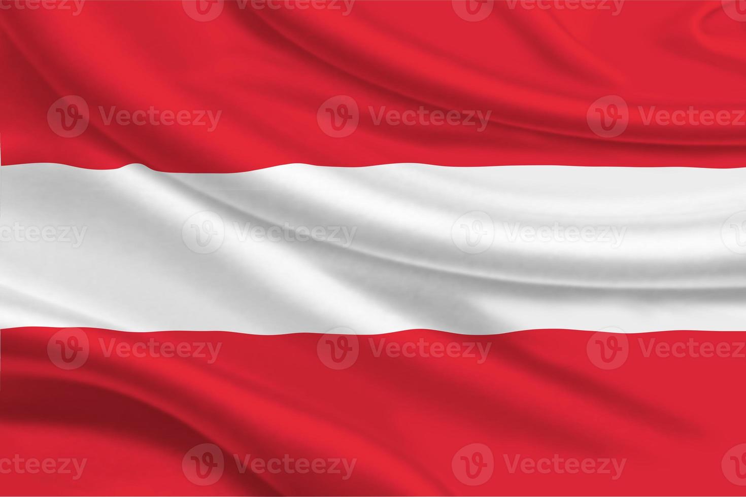 3D Flag of Austria on fabric photo