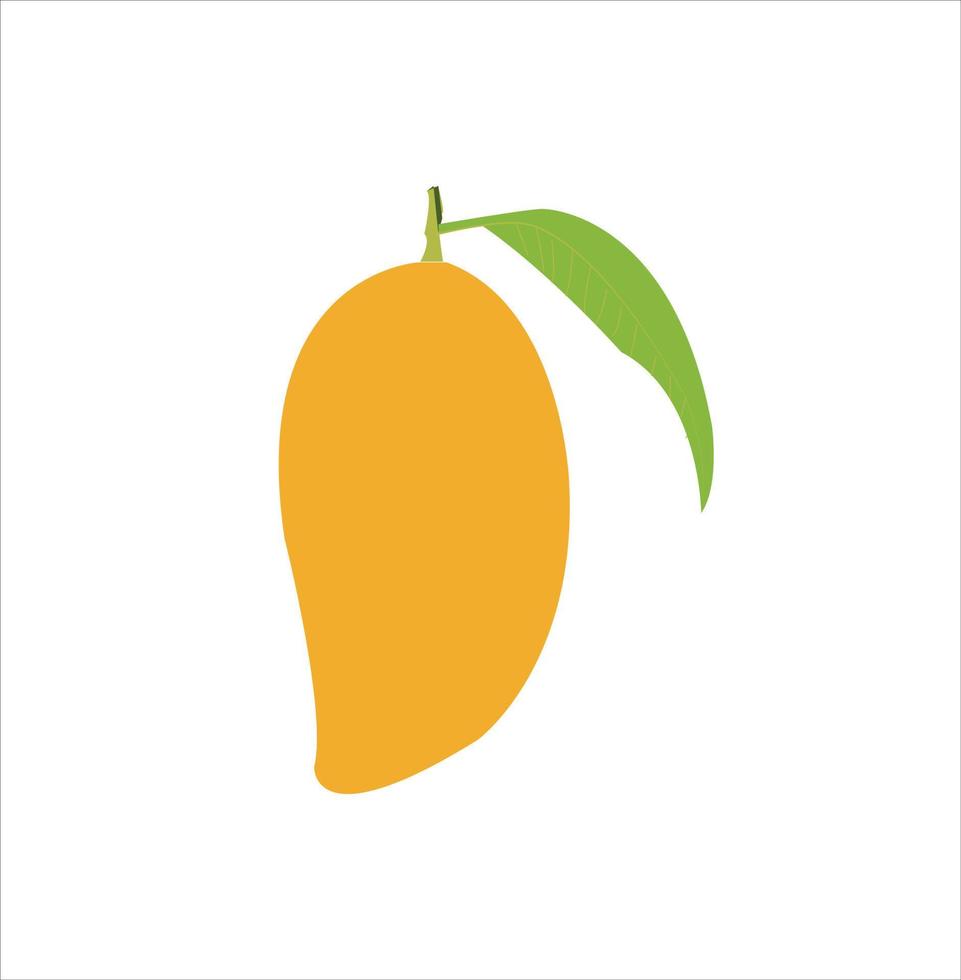 A nice tasty yellow mango vector art work.
