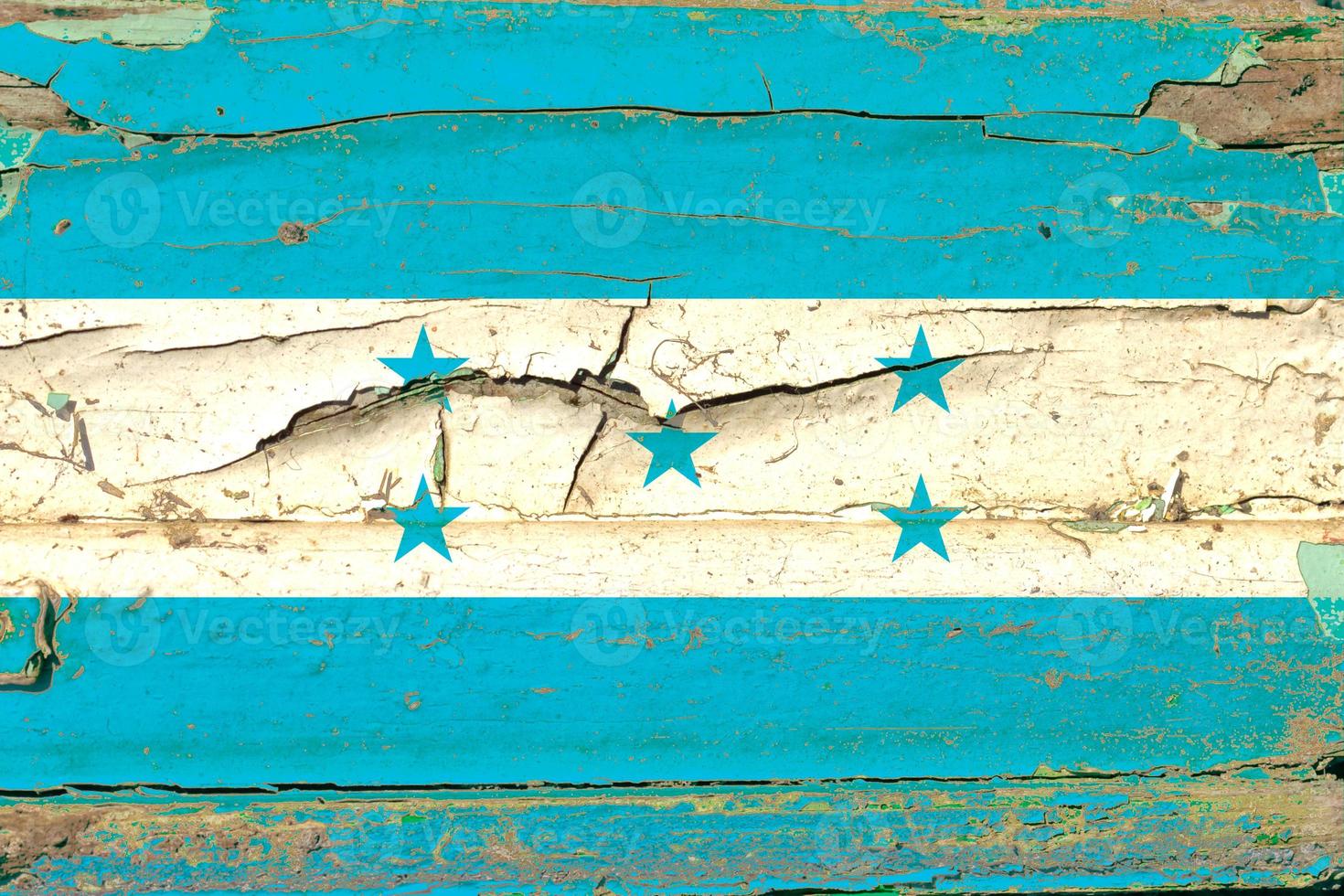 3d bandera de Honduras en madera foto