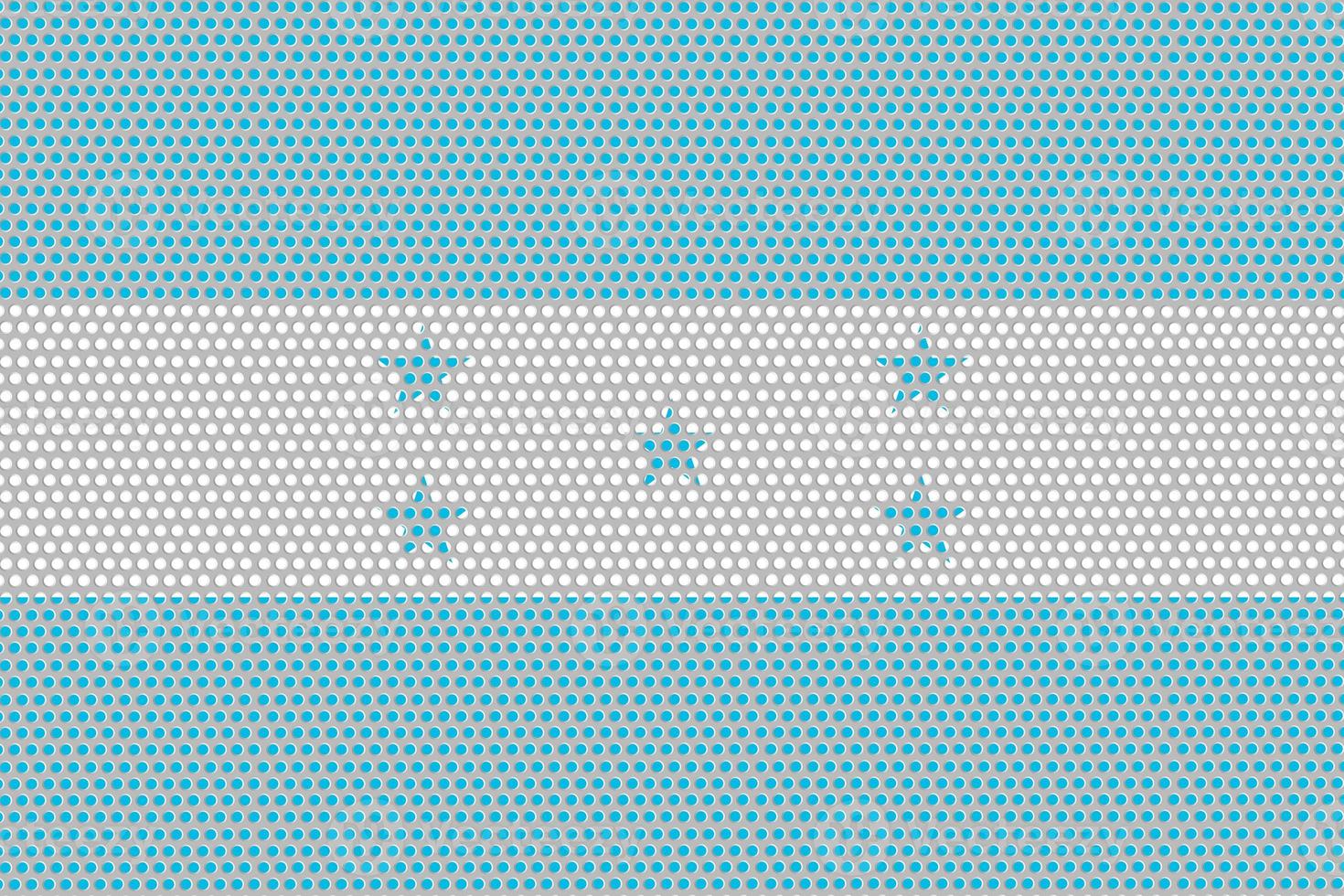 3D Flag of Honduras on metal photo