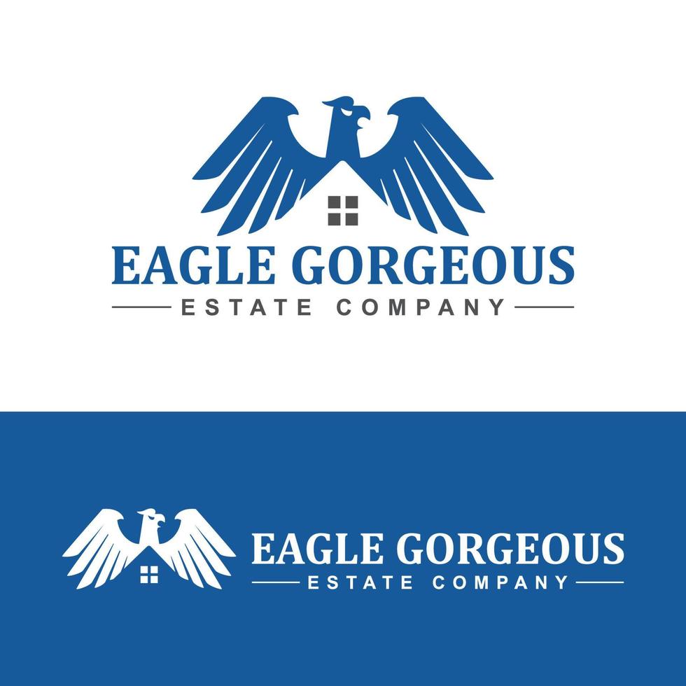 eagle real estate vector logo design