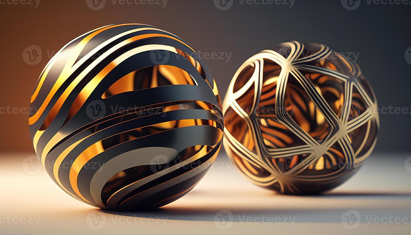 distorted line spheres, digital art illustration, photo