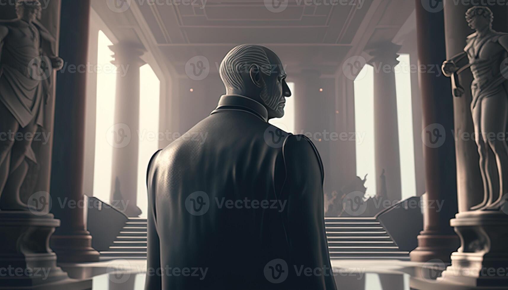 master of the world, digital art illustration, photo